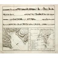 Old map image download for Carte de la Baye du Bon Succès dans le Détroit de le Maire./ Carte de la partie S.E. de la Terre de Feu comprenant le Détroit de le Maire et une part.ie de la Terre des Etats. 1769.