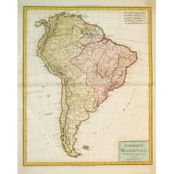 [Lot of 4 maps] of South America.  Amérique Meridionale