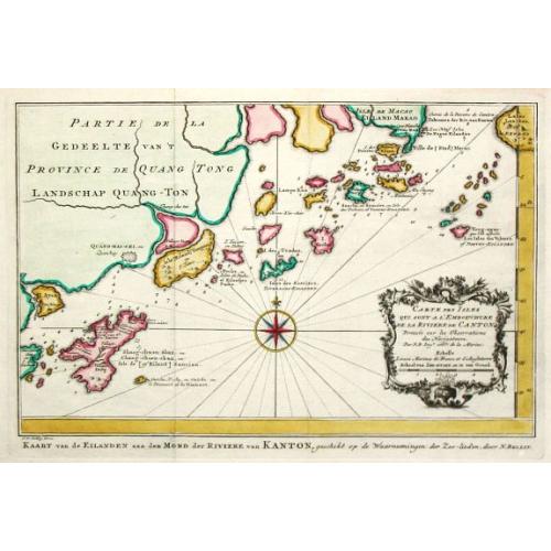 Old map image download for Carte des Isles... de la Rivière de Canton. 