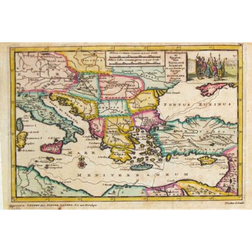 Old map image download for Constantinopelen en Egypten door Nicolaus Schmidt . . . Besogt.