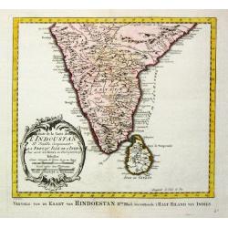 Carte de l' Indoustan IIe Feuille, comprenant la Presqu' Isle de l' Inde. 1752.