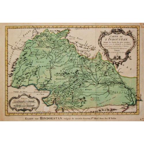 Old map image download for Carte de l' Indoustan...