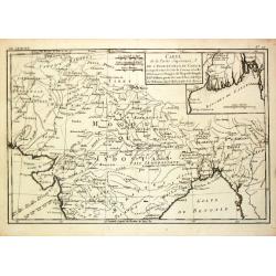 Carte de la Partie Superieure de l' Inde en deça du Gange.