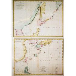 Carte des découvertes Faites en 1787 dans les Mers de Chine et de Tartarie, 1e Feuille/ 2e Feuille.