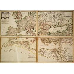 Imperii Romani Pars Occidentalis Superior / Inferior / Pars Orientalis superior / Inferior.
