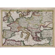 Old, Antique map image download for D' Reyse des Apostels Pauli na Roomen.