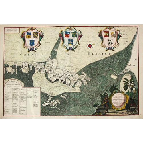 Old map image download for Platte Grond van Rio de Berbice. 