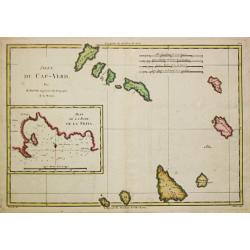 [Lot of 10 maps / prints  of the South Atlantic Ocean islands] CAPEVERDIAN ISLANDS / Insulae Promontorii Viridis.