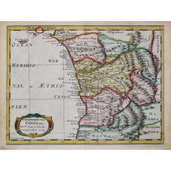 [Lot of 10 maps of Guinea.] Tractus Littorales Guinea a promontorio Verde.