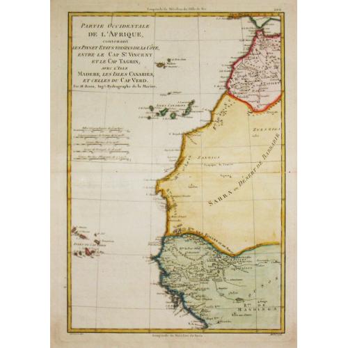 Rare, antique map of  Guineae Nova Descriptio.