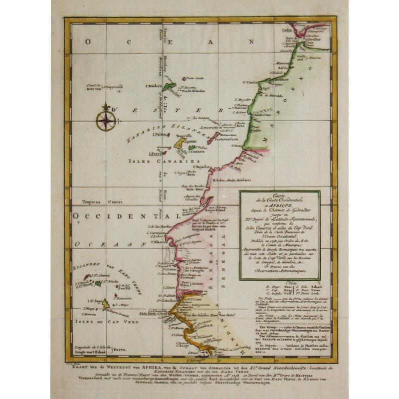 [Lot of 10 maps of Guinea.] Tractus Littorales Guinea a promontorio Verde.