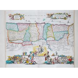 [Lot of 4 maps] Afbeeldinge der Oostersche Landen. /  van ' T Land Kanaan.