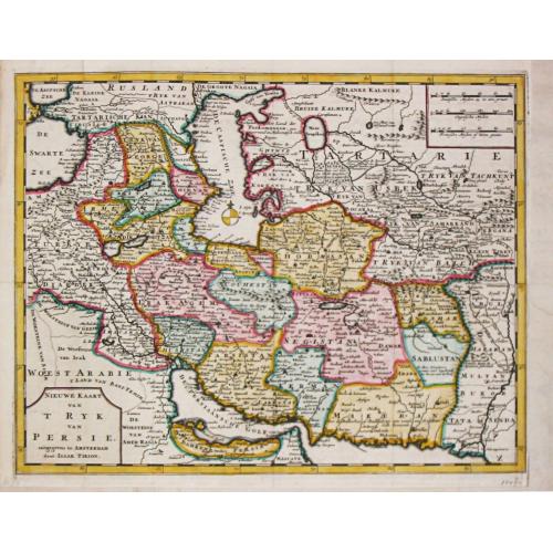 Old map image download for [Lot of 5 maps of Iran] Imperii Persici in omnes suas Provincias  Eaxacte Divisi / Nova Tabula Geographica.