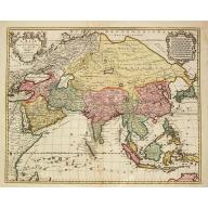 Old map image download for L \' Asie Divisee en ses Empires, Royaumes et Etats.