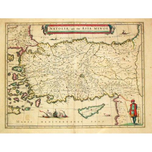 Old map image download for Natolia quae olim Asia Minor. 