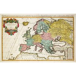 [Lot of two maps of Europe]