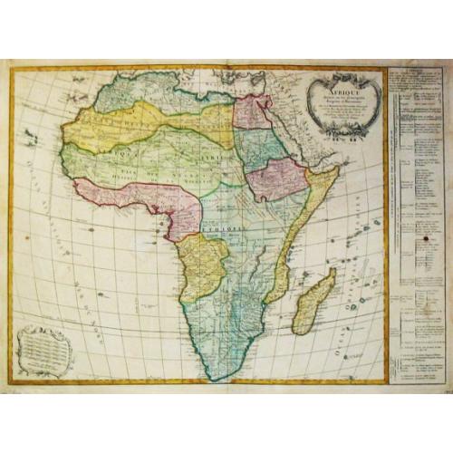 Old map image download for L?Afrique divisée en ses principaux Empires et Royaumes.
