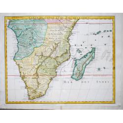 [Lot of 9 maps / prints of SOUTH AFRICA] Carte du Congo et du Pays des Cafres.