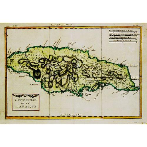 Old map image download for Carte de l''Isle de la Jamaique.