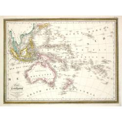 Carte de L\'Oceanie. Paris, 1824.
