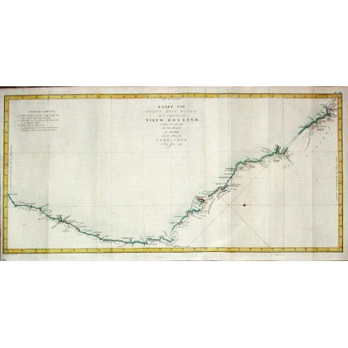 Old map image download for Kaart van Nieuw Zuid Wales of de Oostlijke Kust van Nieuw Holland ontdekt?.J. Cook? 1770