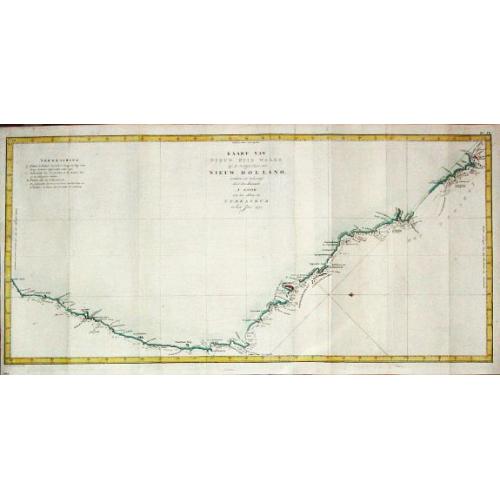 Old map image download for Kaart van Nieuw Zuid Wales of de Oostlijke Kust van Nieuw Holland ontdekt?.J. Cook? 1770
