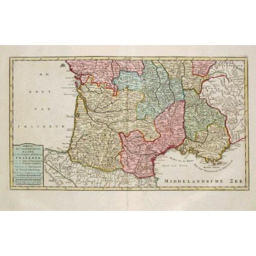 Old map image download for Nieuwe kaart van het Zuidelykste Gedeelte van Frankryk.