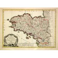 Old map image download for Carte du Gouvernement de Bretagne.