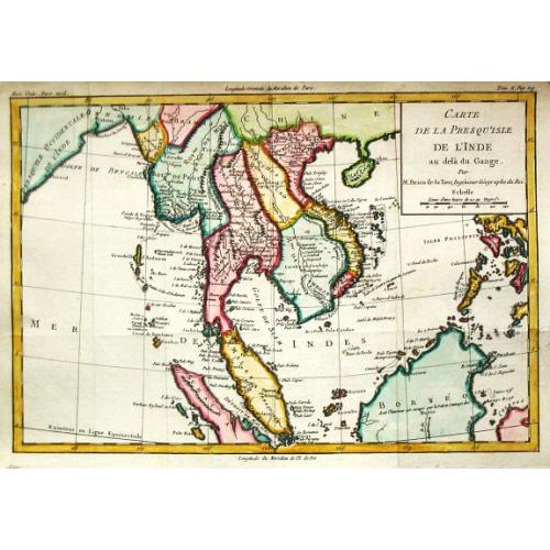 Carte de la Presque' Isle de l' Inde.