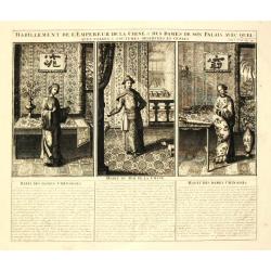 [Lot of 3 maps] Habillement de lempereur de la Chine & des Dames de son Palais. . .