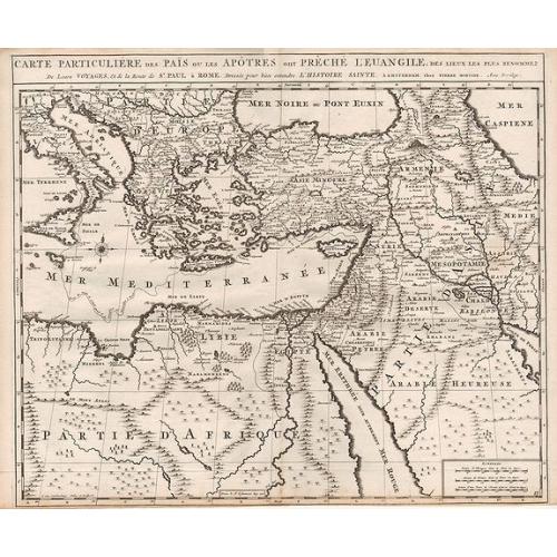 Old map image download for Carte Particuliére des Païs ou Les Apôtres ...