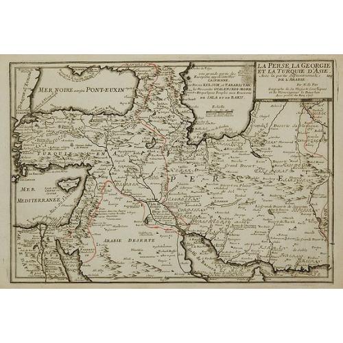 Old map image download for La Perse La Georgie, et la Turquie d'Asie ...