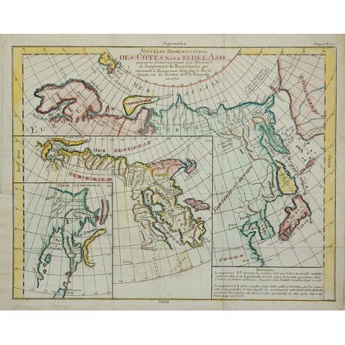 Old map image download for Nouvelle Représentation Des Côtes Nord Et Est De L'Asie ...