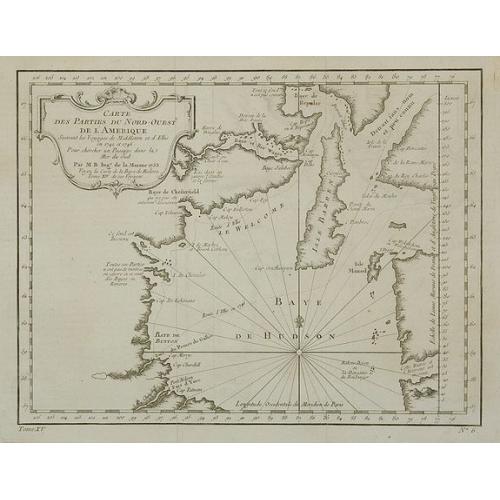 Carte Des Parties Du Nord-Ouest De L'Amerique . . .