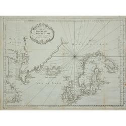 Carte Réduite des Mers du Nord Pour servir a l'Histoire Generale des Voyages.