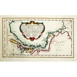 Carte réduite du Détroit de Magellan.
