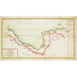[Lot of 11 maps of the Strait of Magellan] Carte du detroit de Magellan avec les Routes de la Bodeuse et de l'Etoile.
