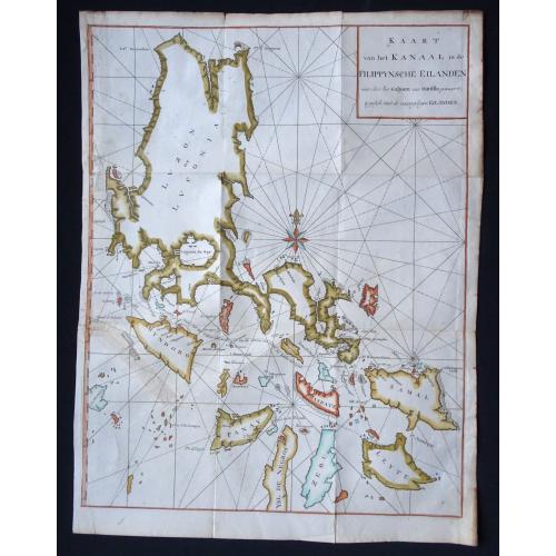 Old map image download for Kaart van het Kanaal in de Filippynsche Eilanden