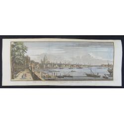 Gezigt van den Tuin van Somerset's Paleis, Langs den Theems tot op de Brug van Londen