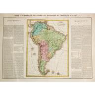 Old map image download for Carte Géographique, Statistique et Historique de l'Amerique Meridionale.
