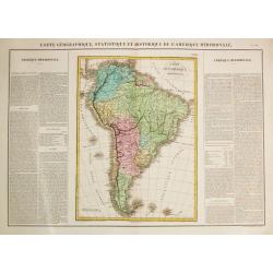 Carte Géographique, Statistique et Historique de l'Amerique Meridionale.