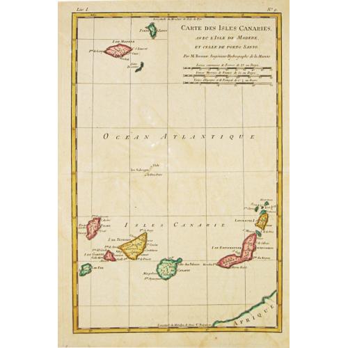 Old map image download for [Lot of 5 maps and charts of island in the South Atlantic]  Nieuwe Pascaert van de Kuste van Maroca en  Zanhaga..van C. Cantin tot C.Bajador....'t I.Lancerota en 't I.Forteventura.