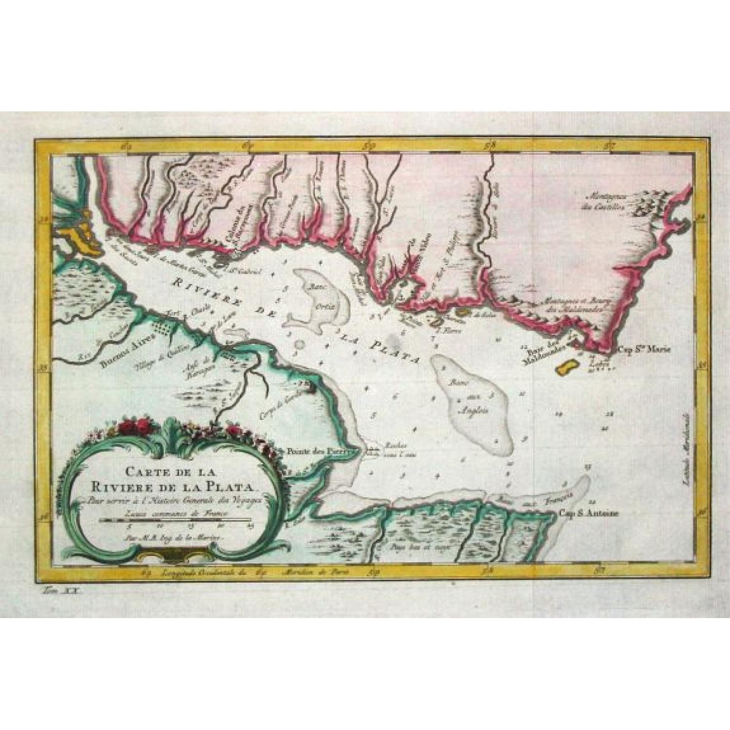 Carte de la Riviere de la Plata.