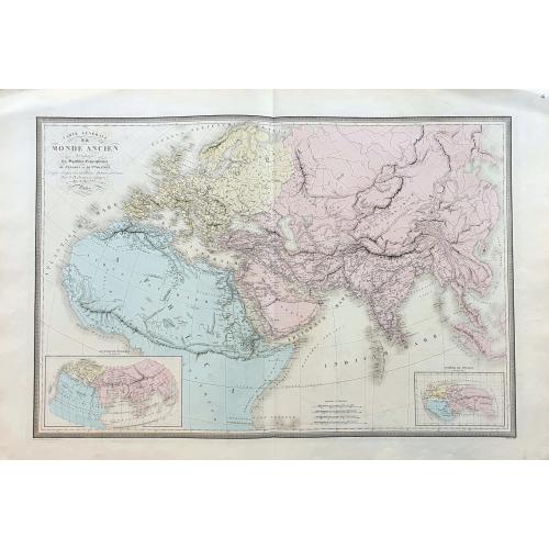 Old map image download for Carte Générale du Monde Ancien accompagné des Systèmes Geographiques de Strabon et de Ptolémée...