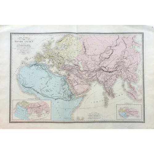 Old map image download for Carte Générale du Monde Ancien accompagné des Systèmes Geographiques de Strabon et de Ptolémée...