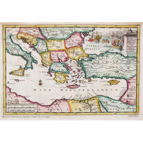 Old map image download for [Lot of 6 maps of the  eastern Mediterranean] Estats / du Grand Seigneur / des Turcs / en Europe, en Asie et en Afrique