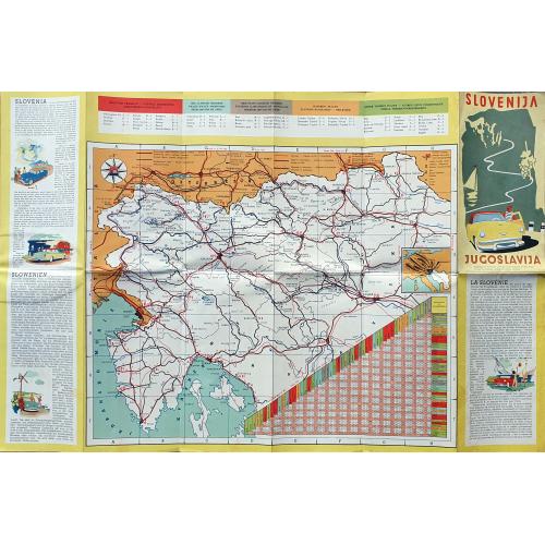 Old map image download for Slovenija - Jugoslavija