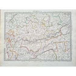 [Set of 9 maps of India]