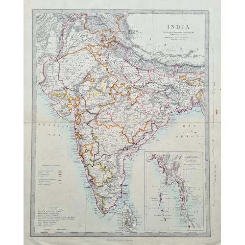 Old map image download for [Set of 9 maps of India]