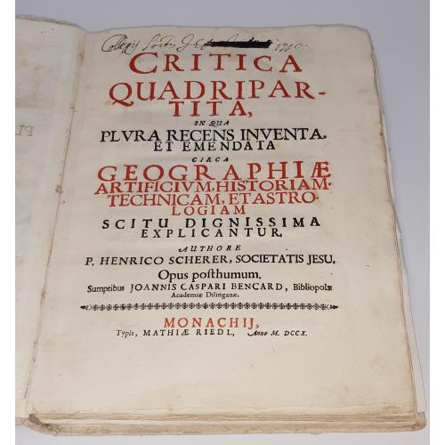 Old map image download for Critica Quadripartita, in qua plura recens inventa, et emendate circa Geographiae artificium, historiam, technicam, et astrologiam …